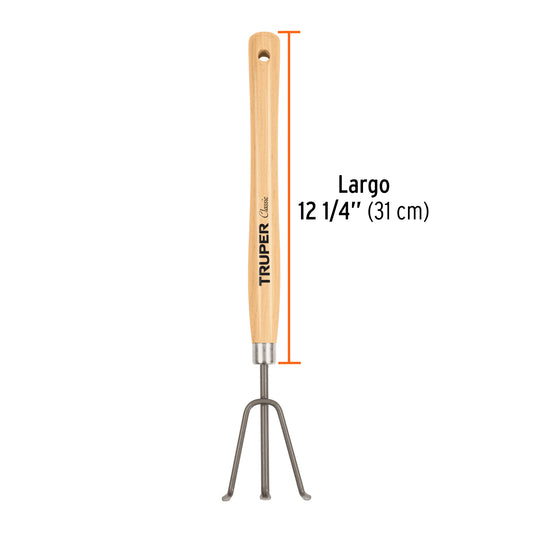 Cultivador para jardín, mango de 15", Truper