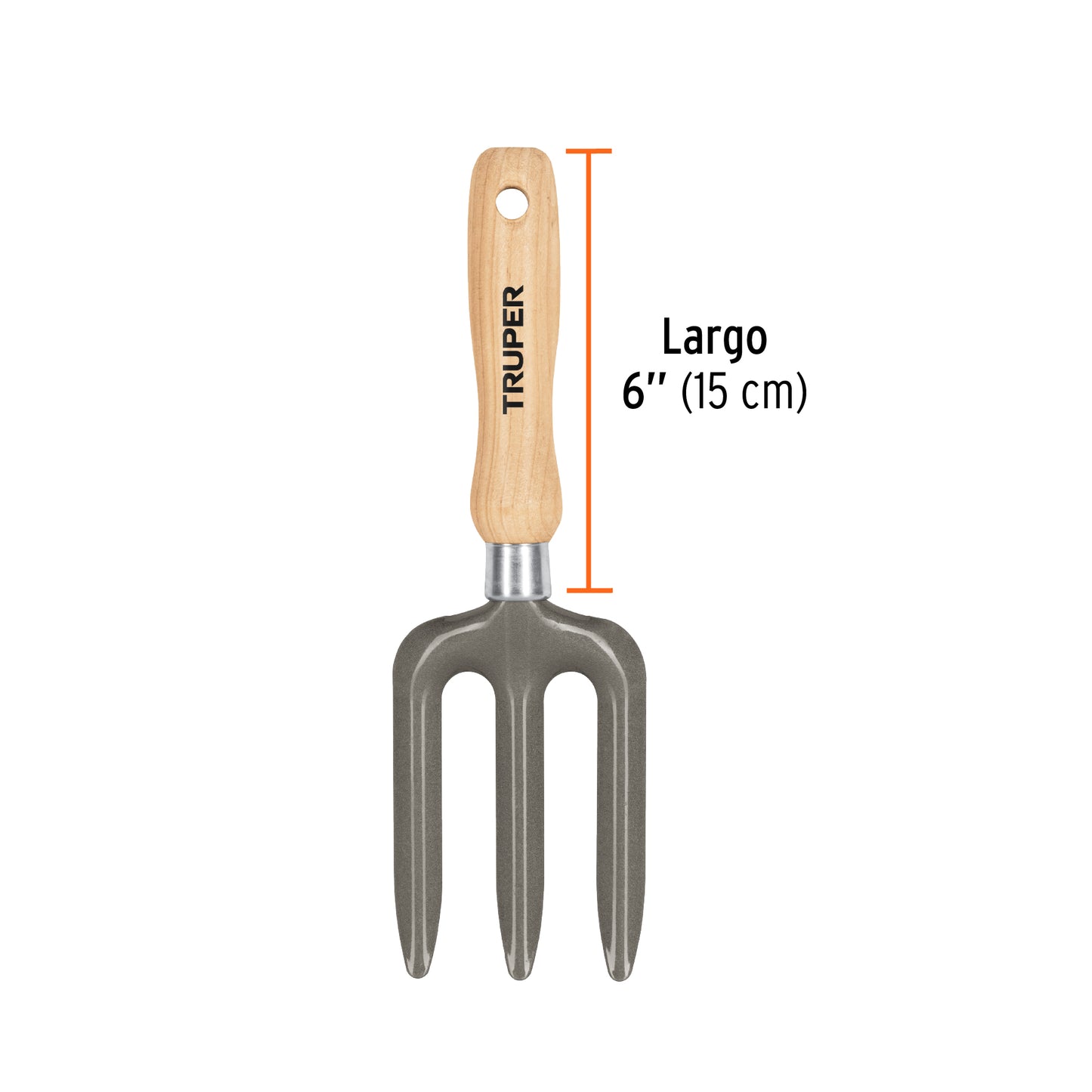 Bieldo para jardín, mango de 6", Truper