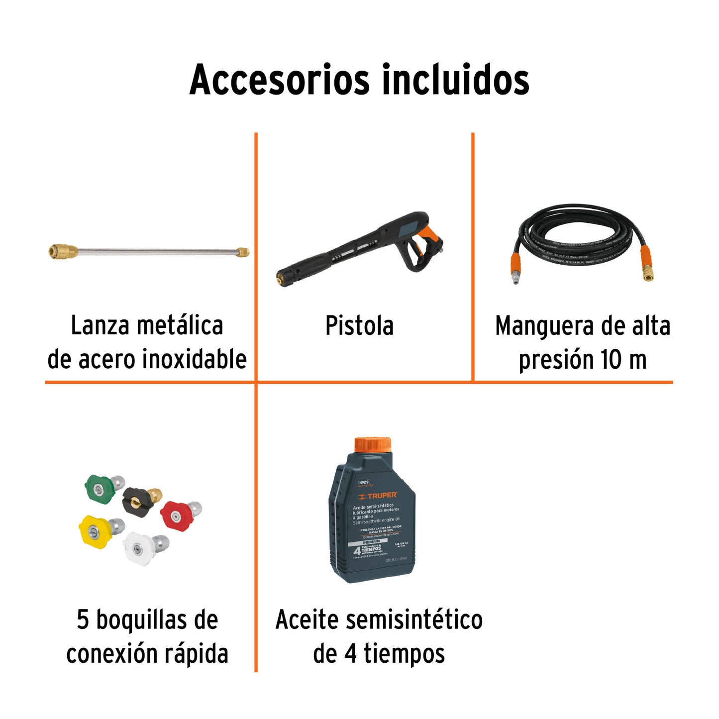 Hidrolavadora con motor a gasolina, 2,800 PSI, Truper